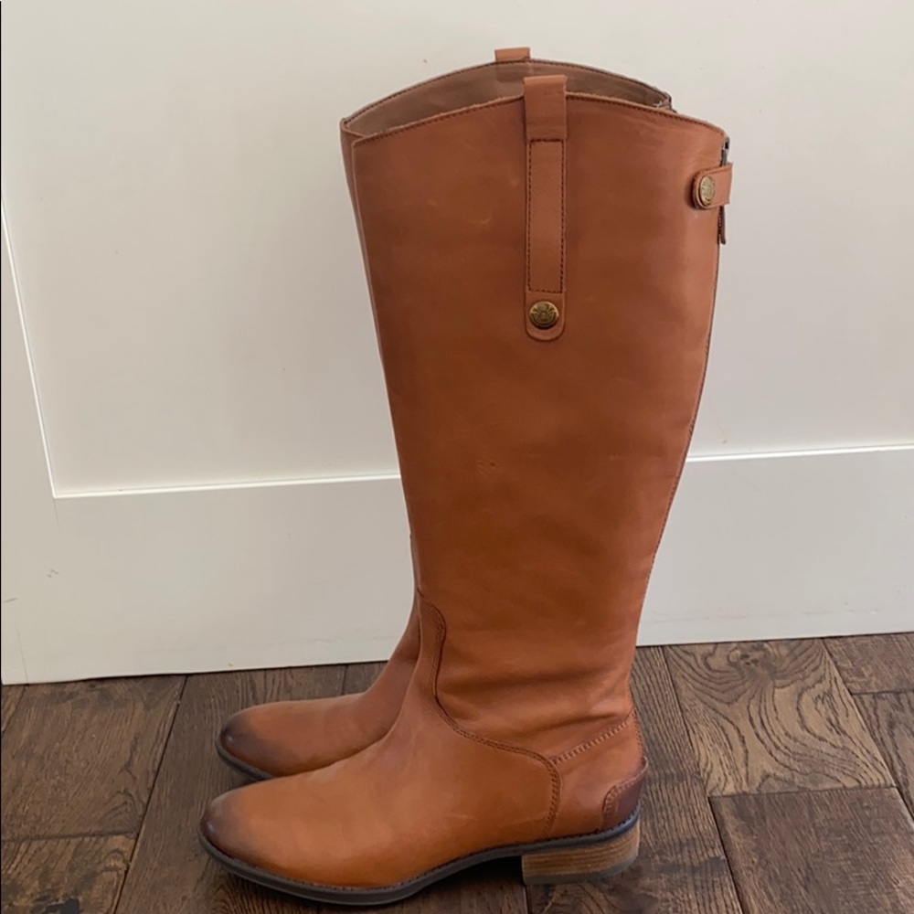 Sam Edelman Penny Riding Boots Wide Calf Sz 8
